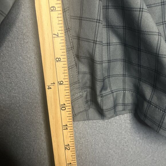 Men's Nike Dri-Fit Golf Shorts Dark Gray Check Size 34 Stretch Anti Slip Band - Picture 7 of 7